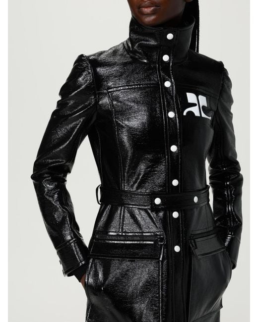 Courreges Black Mantel Damen