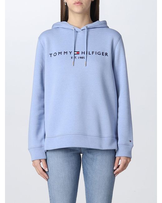 Tommy Hilfiger Sweatshirt in Blau | Lyst DE