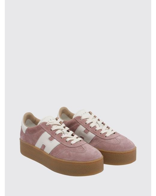 Hogan Brown Cool H698 Platform Sneakers