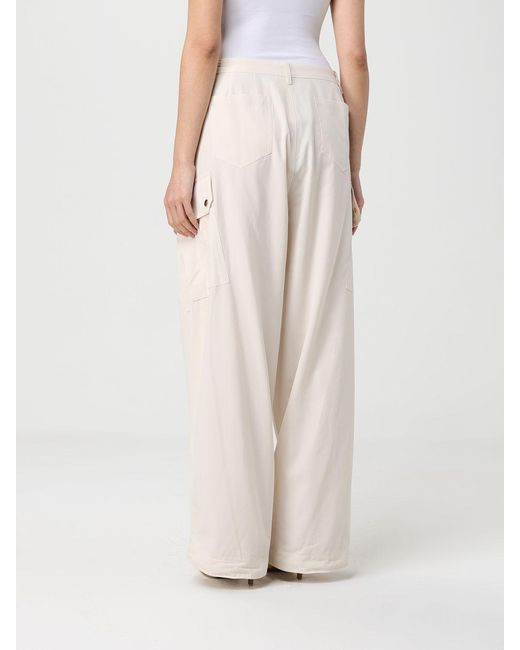 Pinko Natural Cotton Cargo Trousers