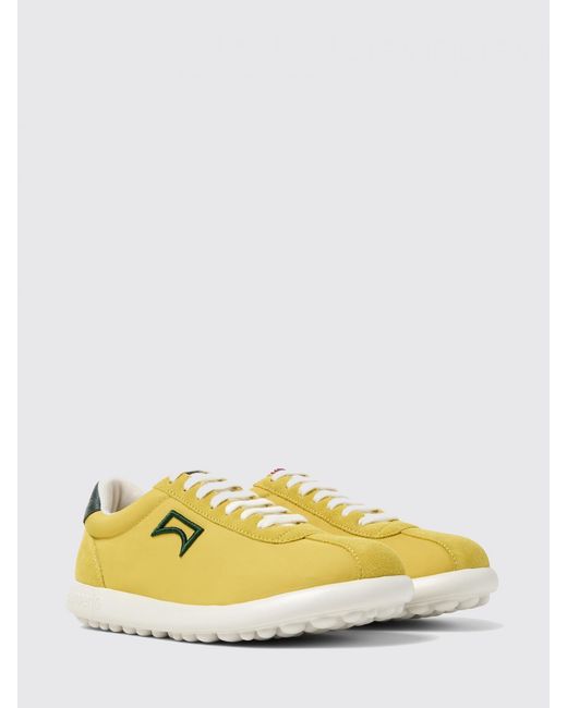 Camper Yellow Pelotas Xlf Recycled Fabric And Leather Sneakers