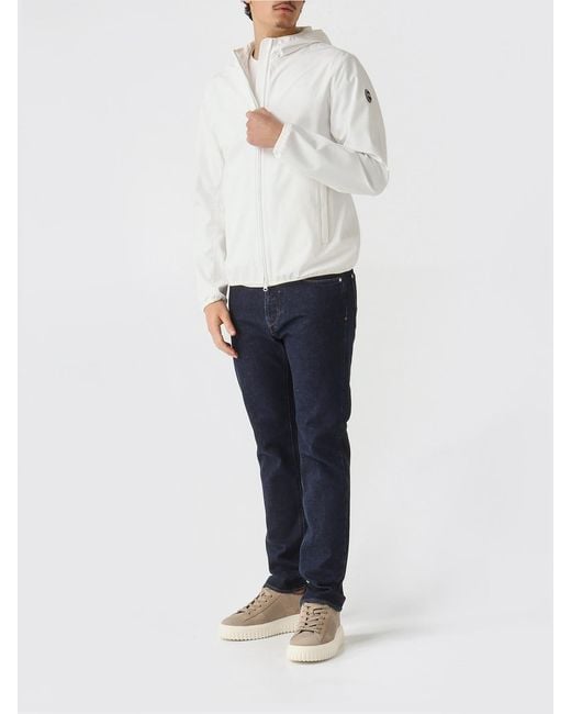 Colmar White Softshell Hooded Jacket for men