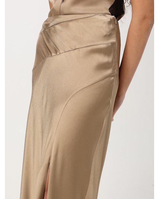 Alberta Ferretti Natural Skirt