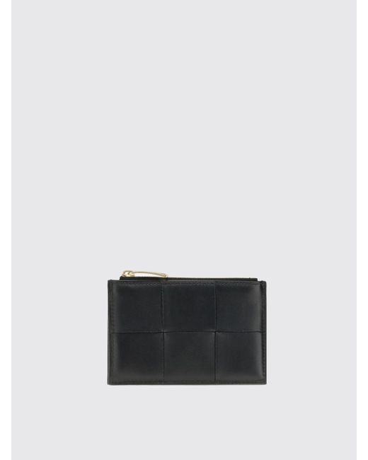 Bottega Veneta White Intrecciato Nappa Leather Card Holder
