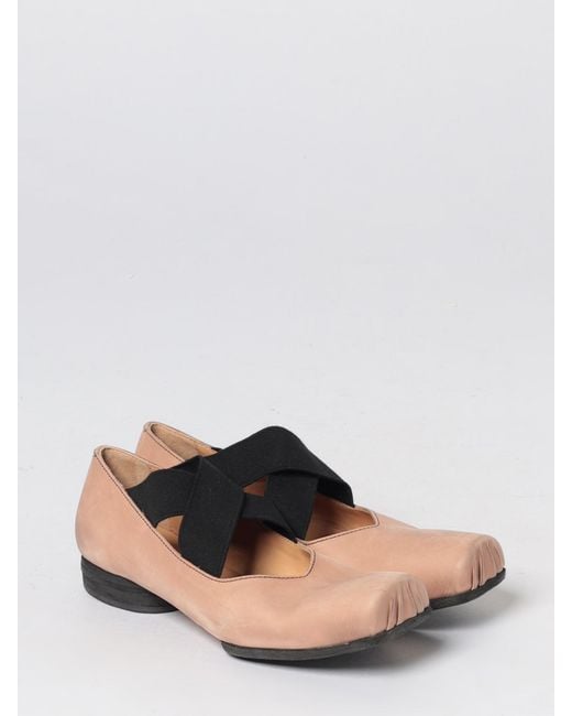 Uma Wang Pink Leather Ballerinas