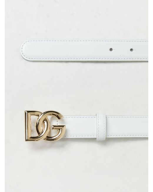 Dolce & Gabbana White Gürtel
