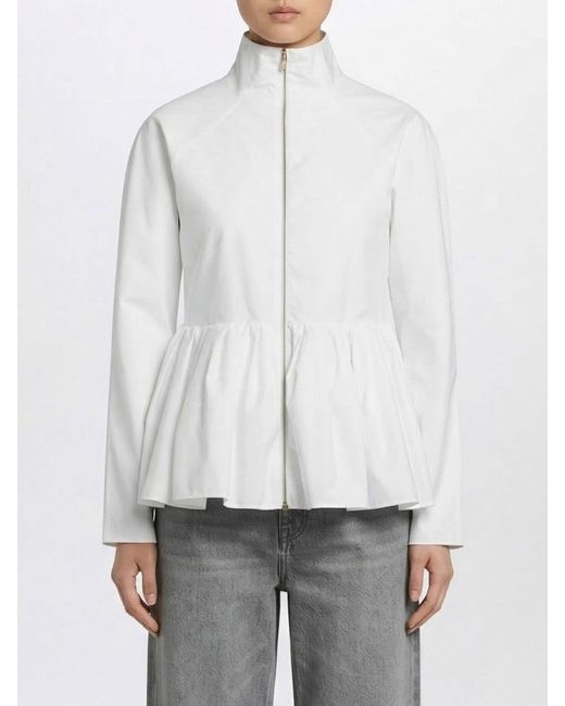 Alaïa White Cotton Poplin Jacket