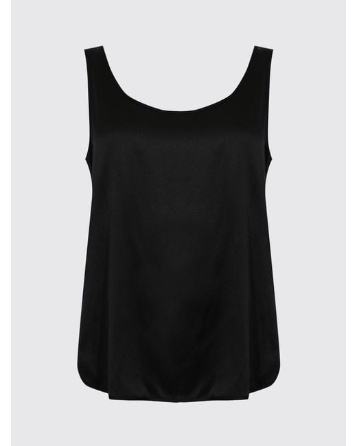 Max Mara Black Satin Top