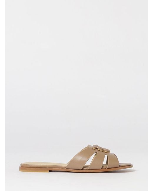 Pinko Natural Milly 04 Leather Mules