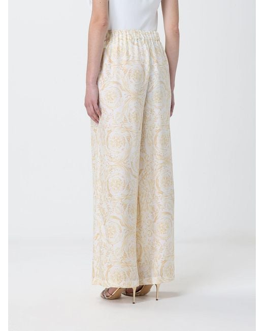 Versace White Palazzo Trousers