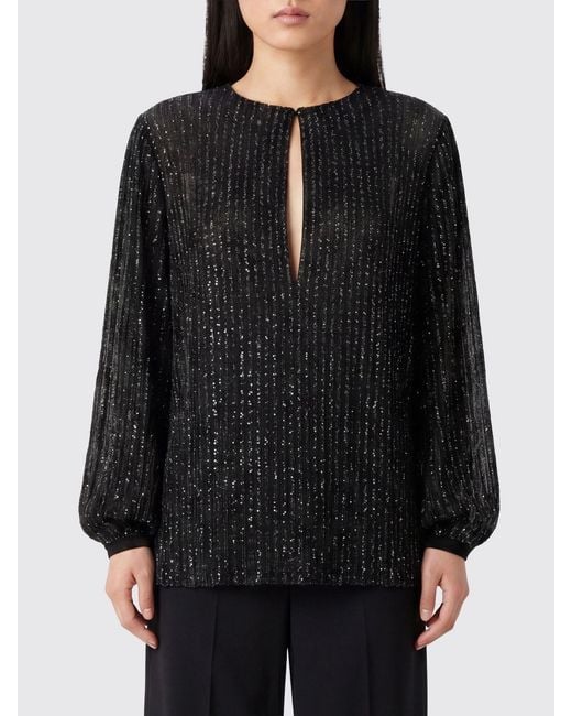 Missoni Black Sequined Lurex Jersey Blouse