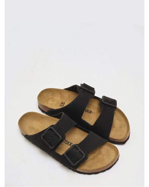 Birkenstock Black Arizona Wire Buckle Flat Sandals