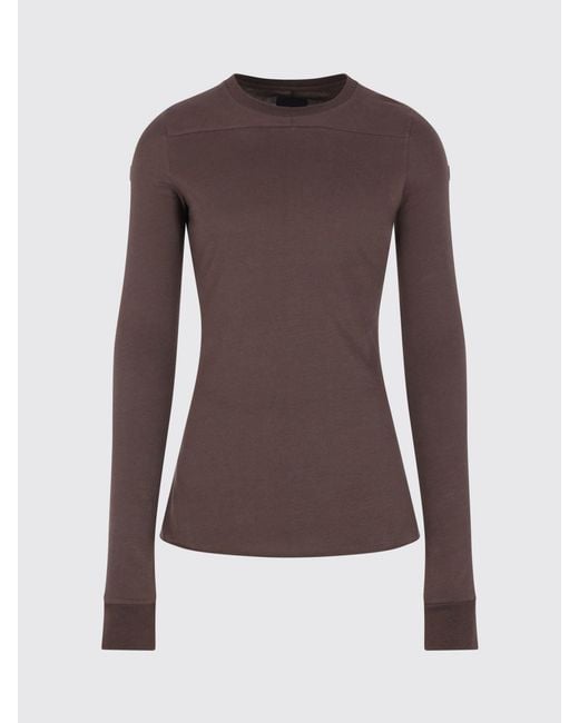 RICK OWENS MONCLER Brown Rick Owens X Moncler Girder Stretch Jersey T-Shirt