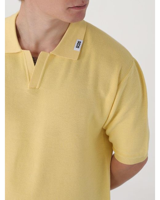 Polo Gcds pour homme en coloris Yellow