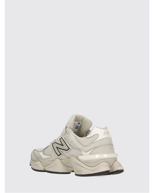 New Balance White 9060 Nubuck And Mesh Sneakers for men