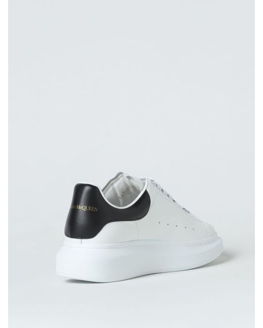 Alexander McQueen White Larry Leather Sneaker for men