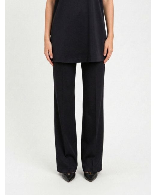 Twinset Black Classic Crêpe Trousers