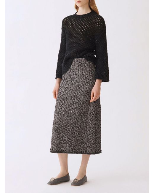 Fabiana Filippi Black Openwork Pullover