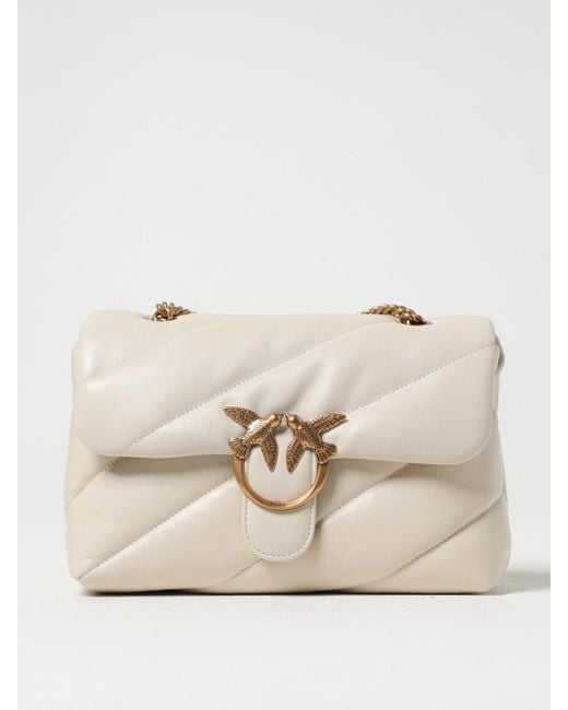 Pinko Natural Love Puff Quilted Nappa Shoulder Bag