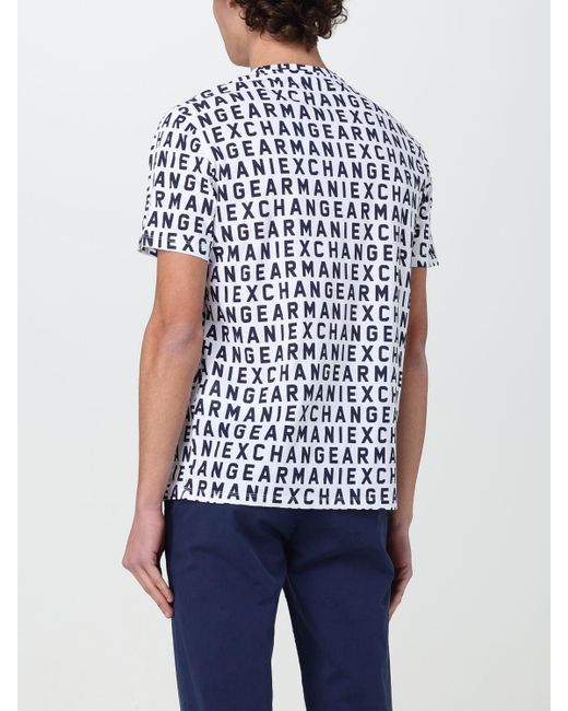 Camiseta Armani Exchange de hombre de color Blue