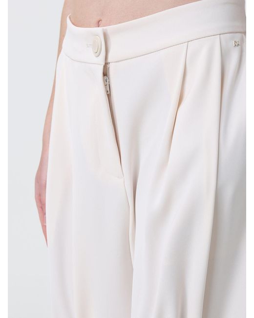 ARMANI EXCHANGE White Crêpe Wide-Leg Trousers
