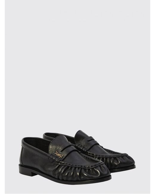 Saint Laurent White Le Loafer Vegetable Tanned Leather Loafers