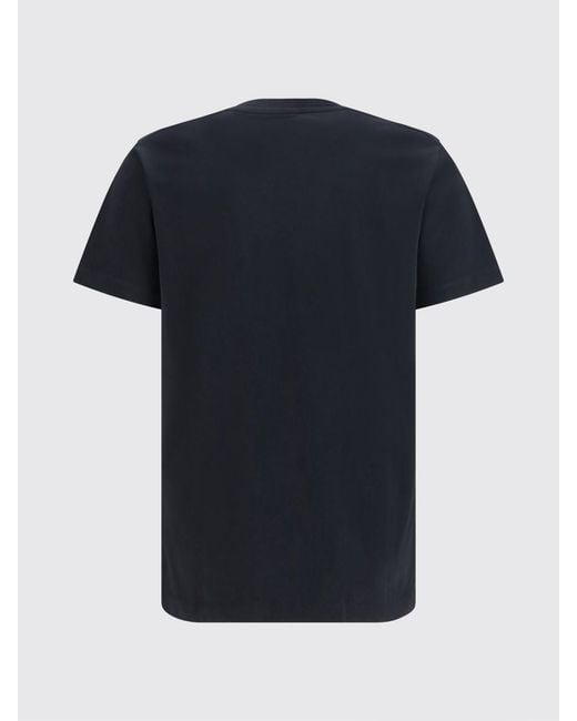 DSquared² Blue Slim Fit Cotton T-Shirt With Contrasting Logo Print for men