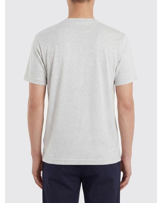 Eleventy Gray Basic Cotton T-Shirt for men