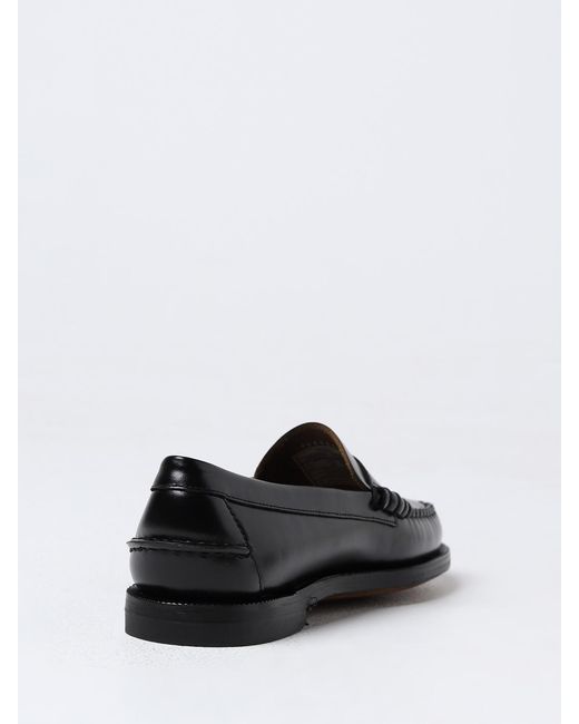 Sebago Black Leather Loafers Classic Dan