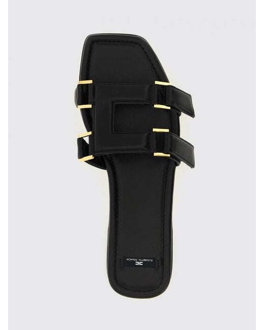 Elisabetta Franchi White Leather Sandal