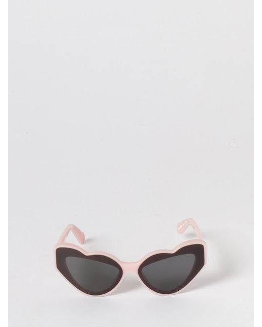 Fiorucci Pink Heart-Shaped Acetate Sunglasses