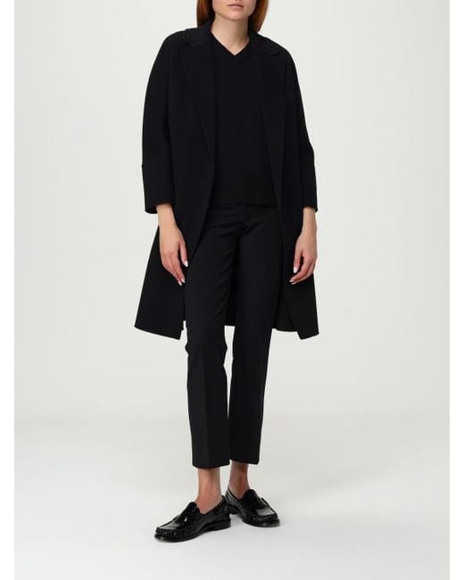 Max Mara Blue Virgin Wool Coat