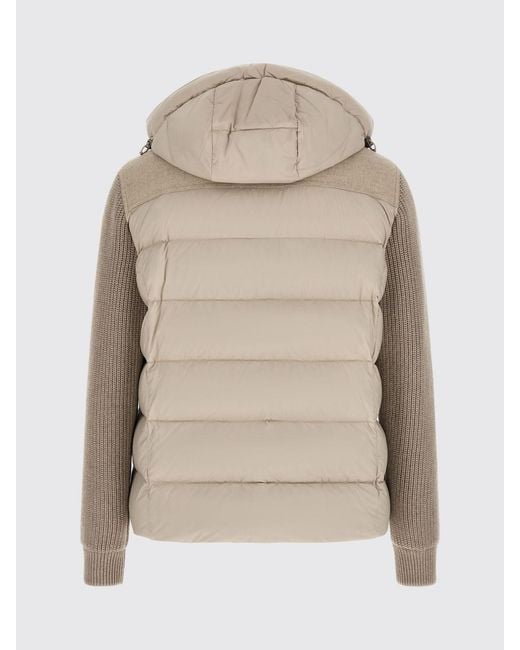 Moorer Natural Jesse-Stp Quilted Wool And Cashmere Down Jacket With Hood for men