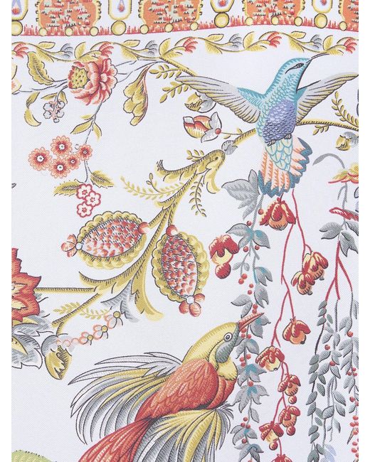 Etro White Cotton Shirt With Paisley Print