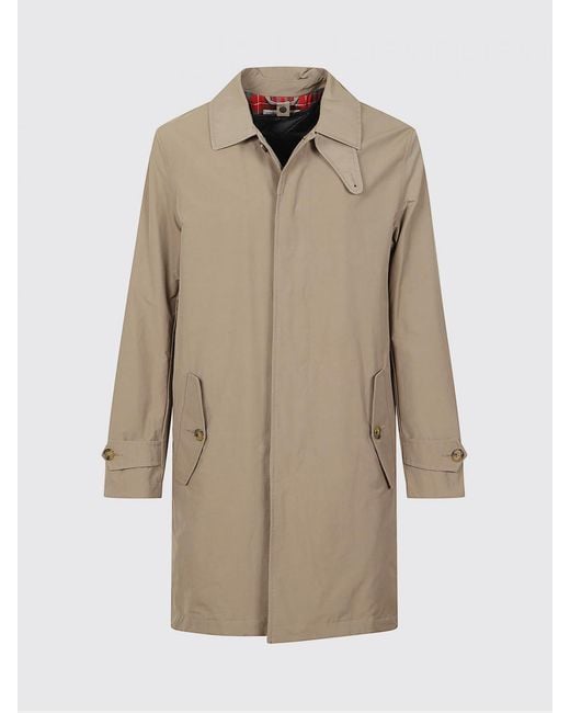 Baracuta Natural Polyester Trench Coat for men