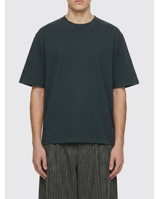 Golden Goose Deluxe Brand Green Relaxed Fit Cotton Jersey T-Shirt With Logo Patch for men