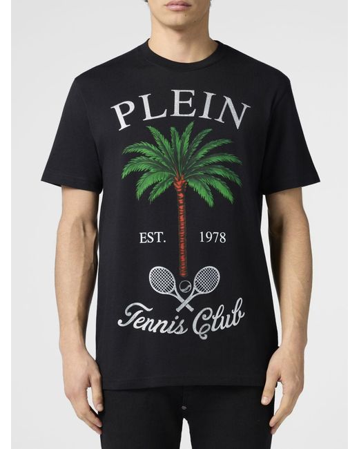 Philipp Plein Black T-Shirt for men