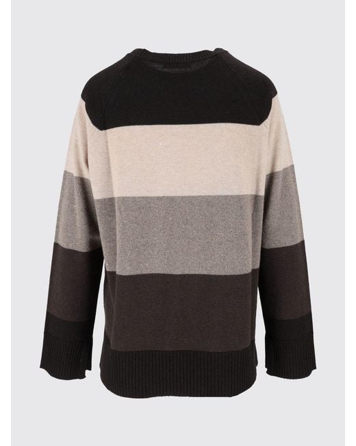 Kangra Blue Relaxed Fit Striped Crewneck Jumper