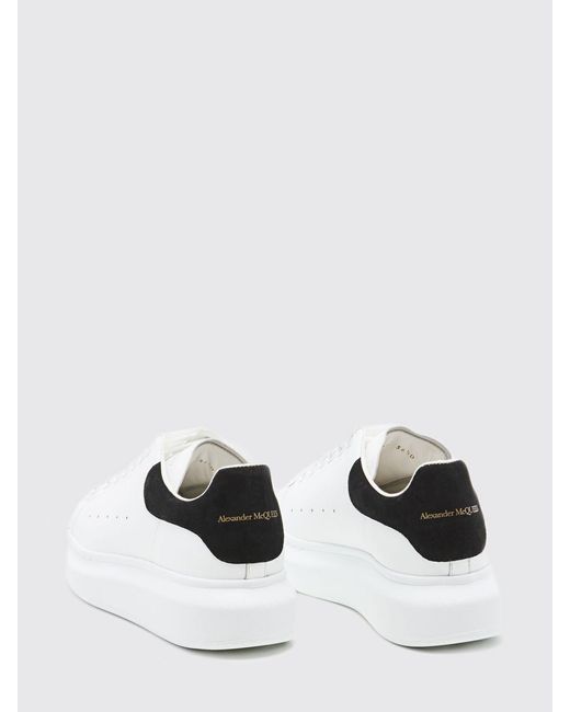 McQueen White Oversize Leather Sneakers