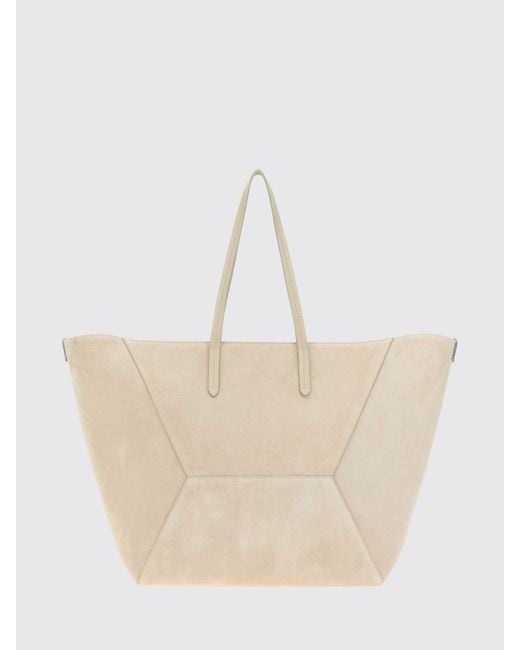 Brunello Cucinelli Natural Crossbody Bag