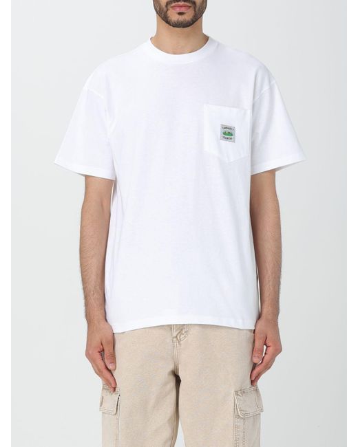 T-shirt con tasca di Carhartt in White da Uomo