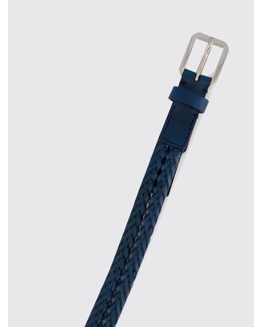 Tom Ford White Adjustable Woven Calfskin Belt With Buckle for men