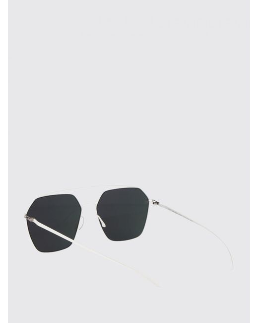 Mykita White Mmesse016 Maison Margiela X Metal Sunglasses for men