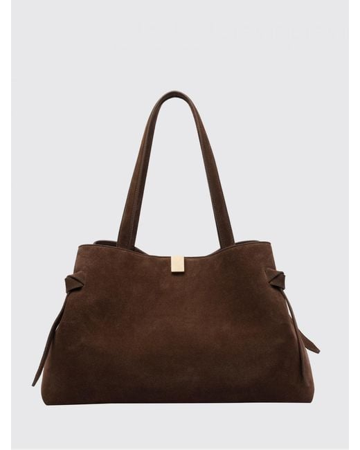 Yuzefi Brown Gyoza Suede Bag