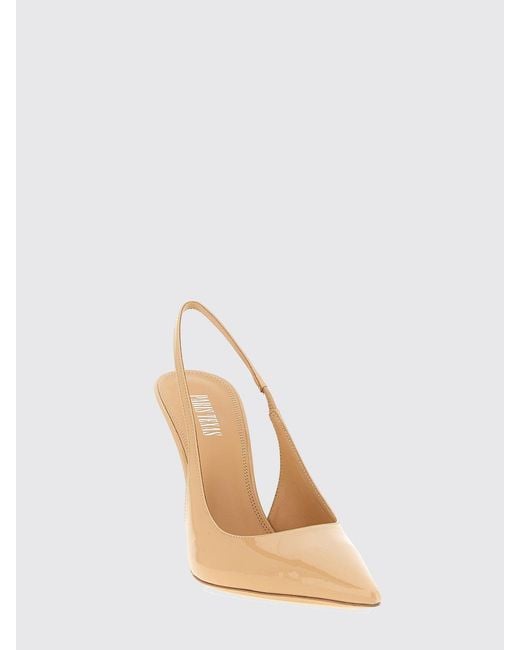 Paris Texas Natural Lidia Patent Leather Slingback Pumps