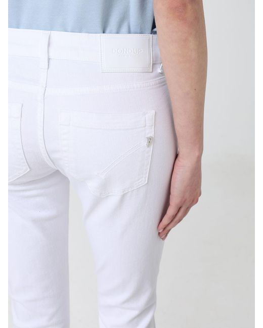 Dondup White Monroe Skinny Fit Denim Jeans