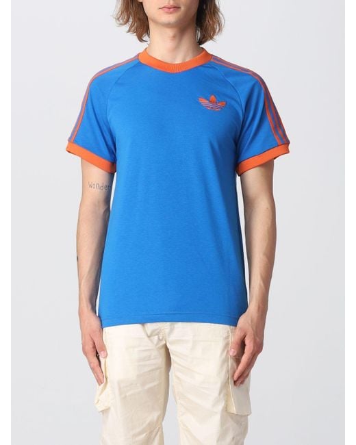 Levántate Grave Conectado Camiseta adidas Originals de hombre de color Azul | Lyst