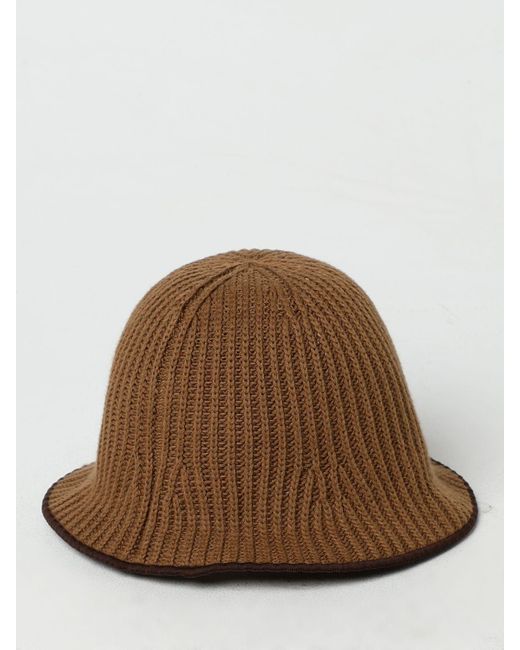 Cappello in misto cotone tricot di Fendi in Brown da Uomo