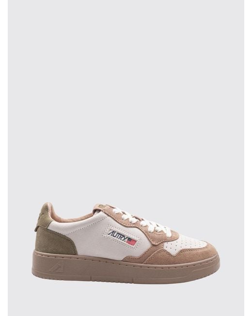 Autry Pink Medalist Low Trainers for men