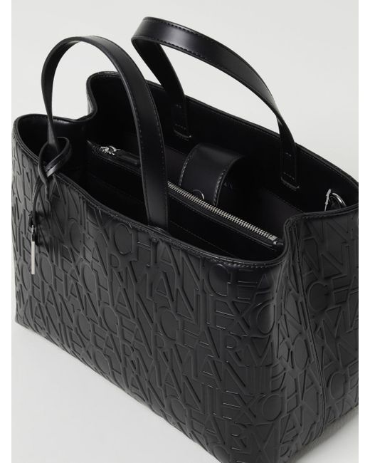 Armani Exchange Black Tote Bags